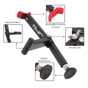 Soporte de elevación de rueda trasera y delantera para motocicleta, fácil y portátil.